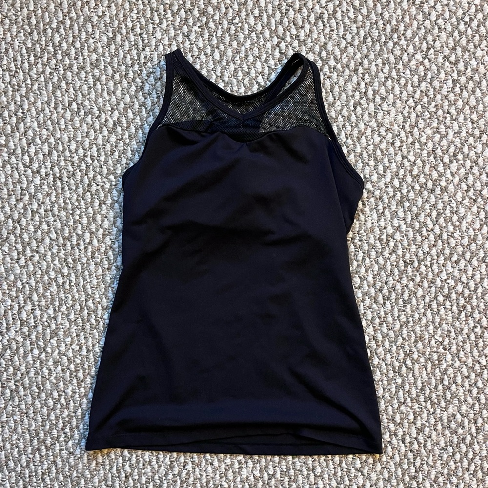 KIAVA Black Mesh Detail Top